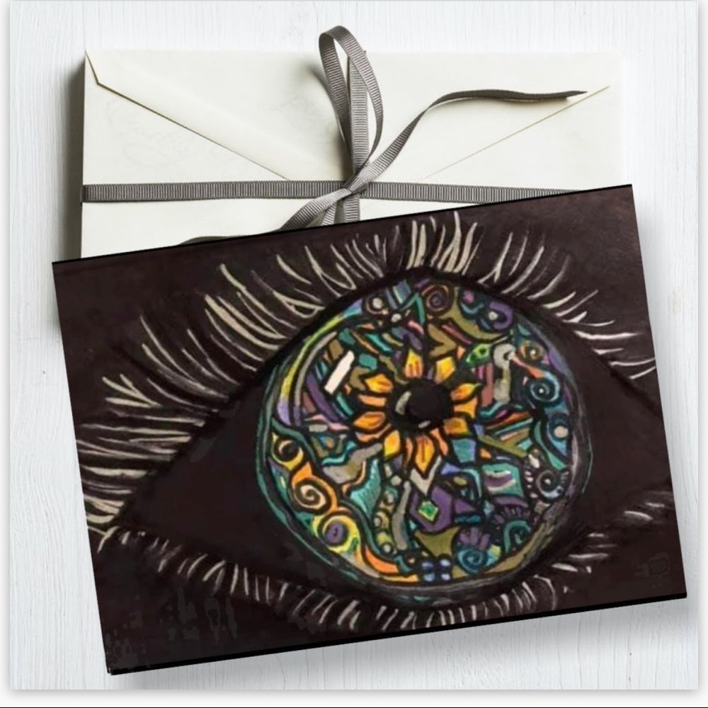 Artist designed blank notecards (5x7) with envelopes